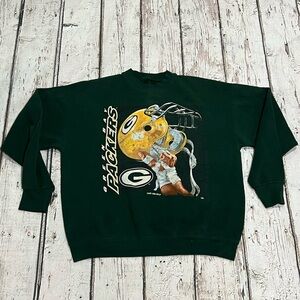 Vintage Green Bay Packers NFL Football Sports 1990s Crewneck Sweatshirt